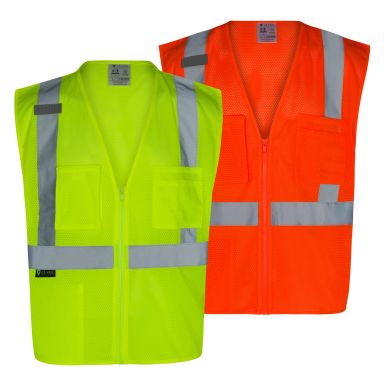 Everyday ANSI Class 2 – 3 Pockets Zipper Vest